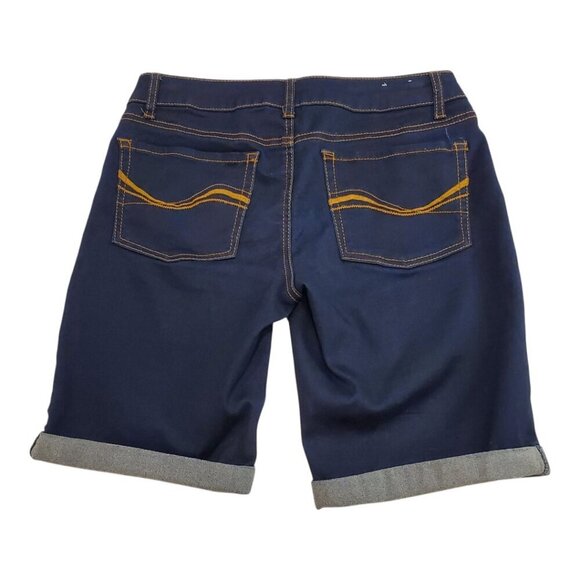 SO Authentic American Heritage SZ 7 Bermuda Blue Stretch Denim Jean Shorts - Picture 8 of 10